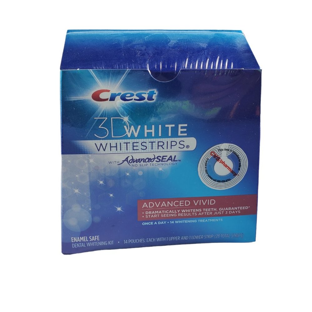 28 Strips Crest 3D Whitestrips EXP 2012 Sealed Box ADVANCED VIVID Old Stock